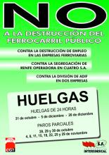 Movilizaciones contra la privatización de RENFE
